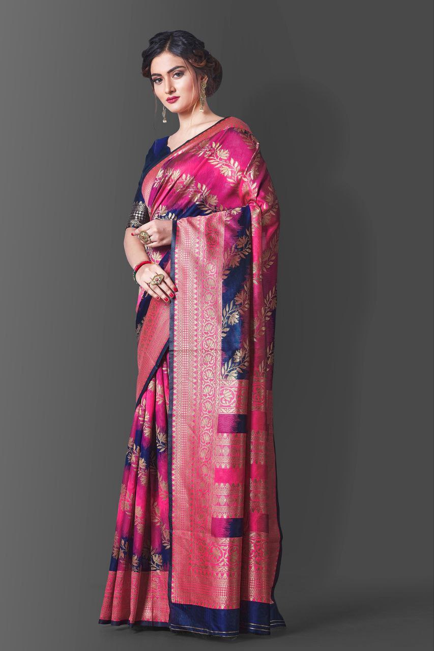 Abstract Print Traditional Saree