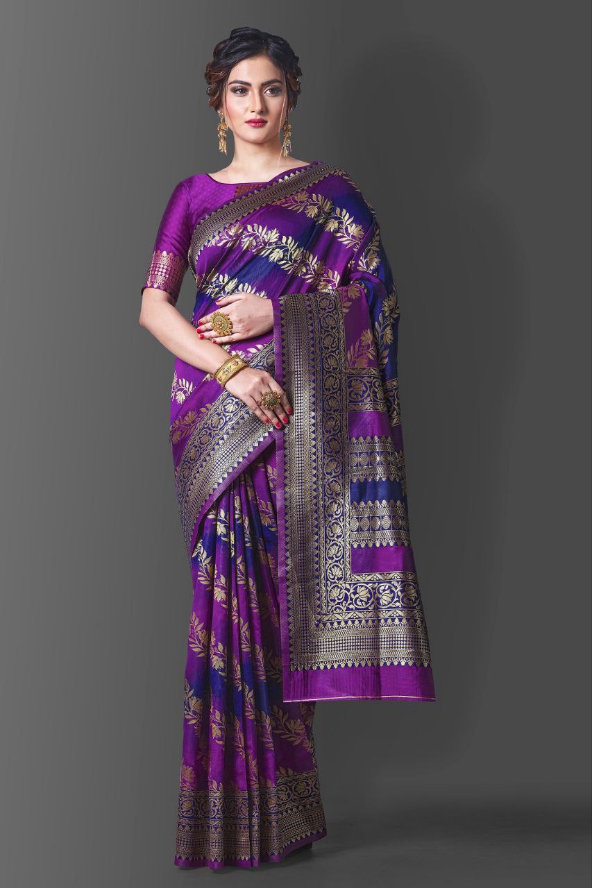 Abstract Print Traditional Saree