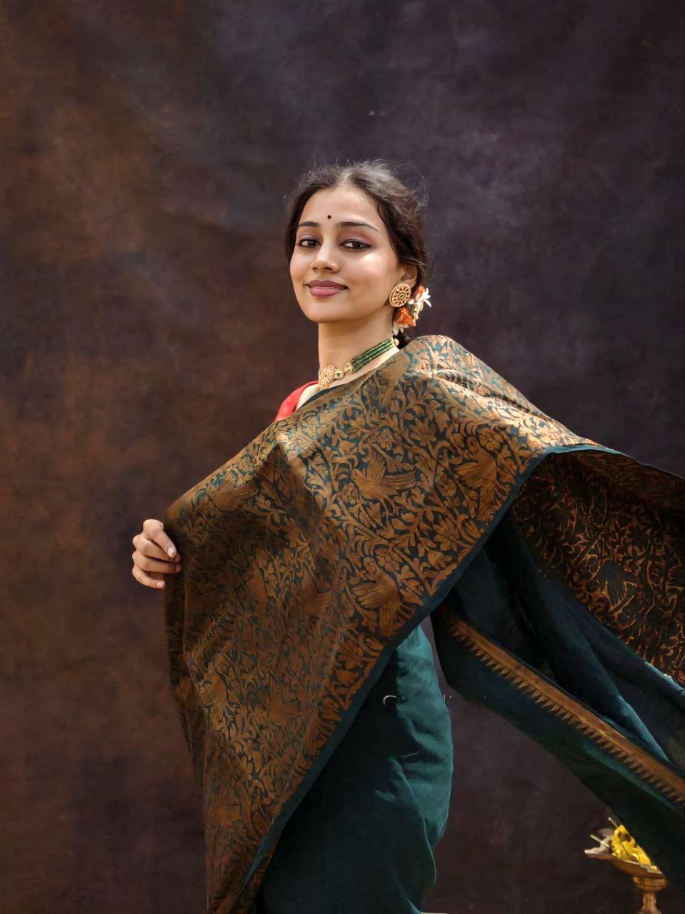 Kanjeevaram Heavy Bordered Zari Woven Saree