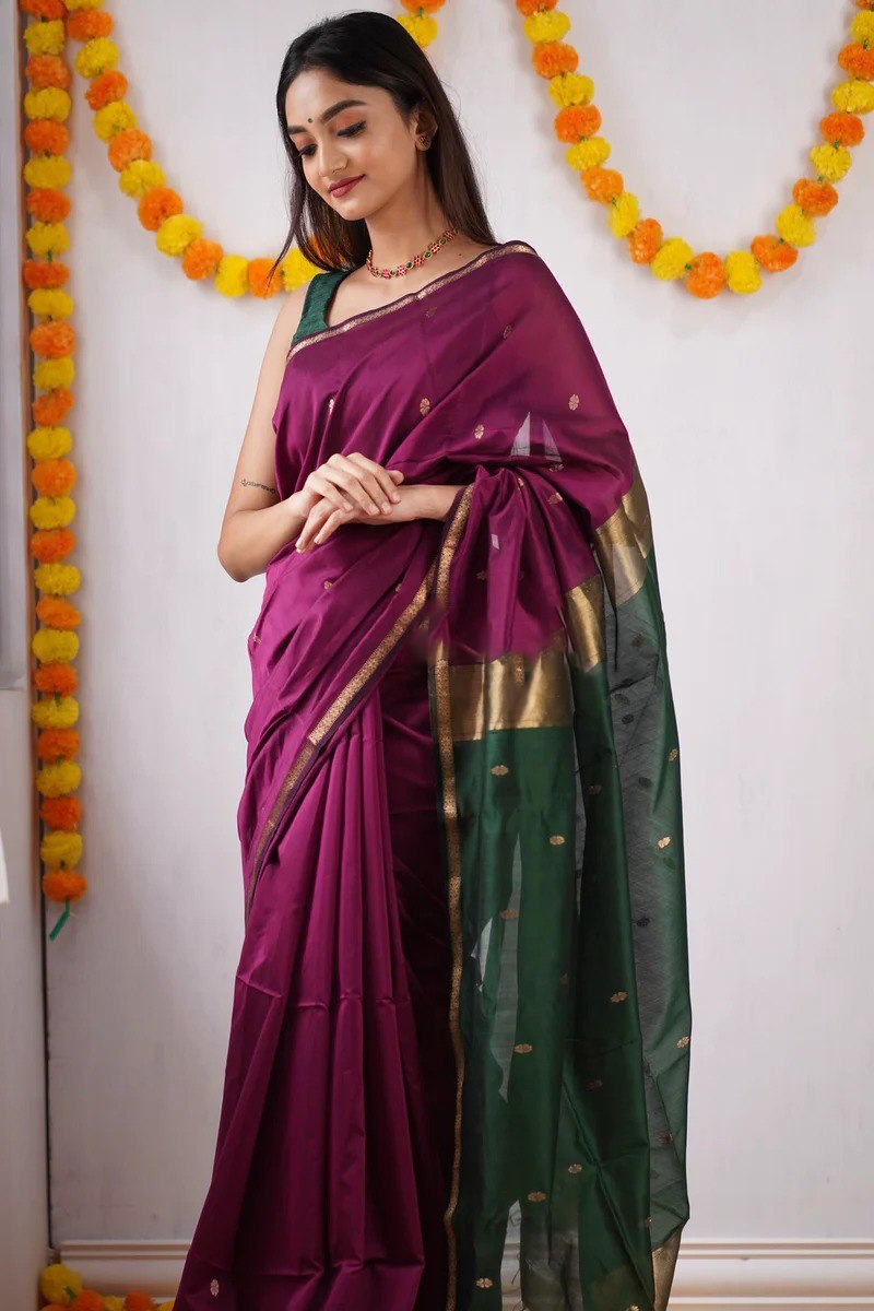 Ethnic Maheshwari Silk saree