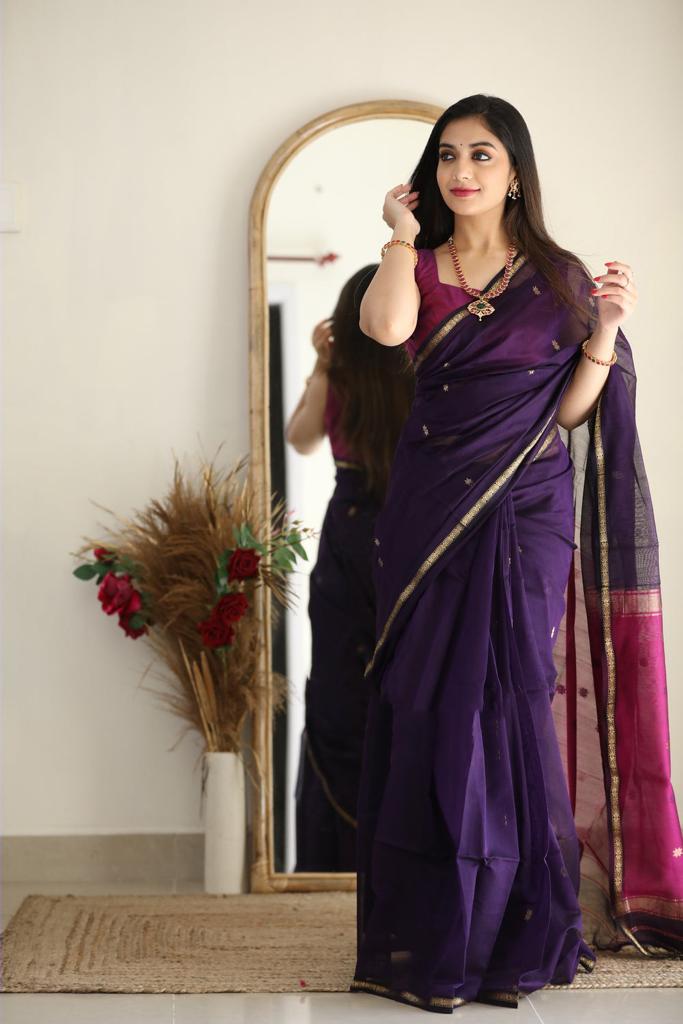 Ethnic Maheshwari Silk saree