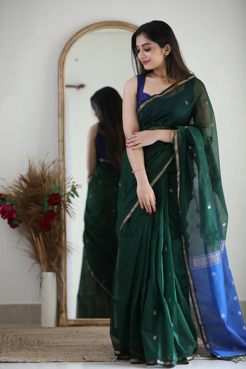 Ethnic Maheshwari Silk saree