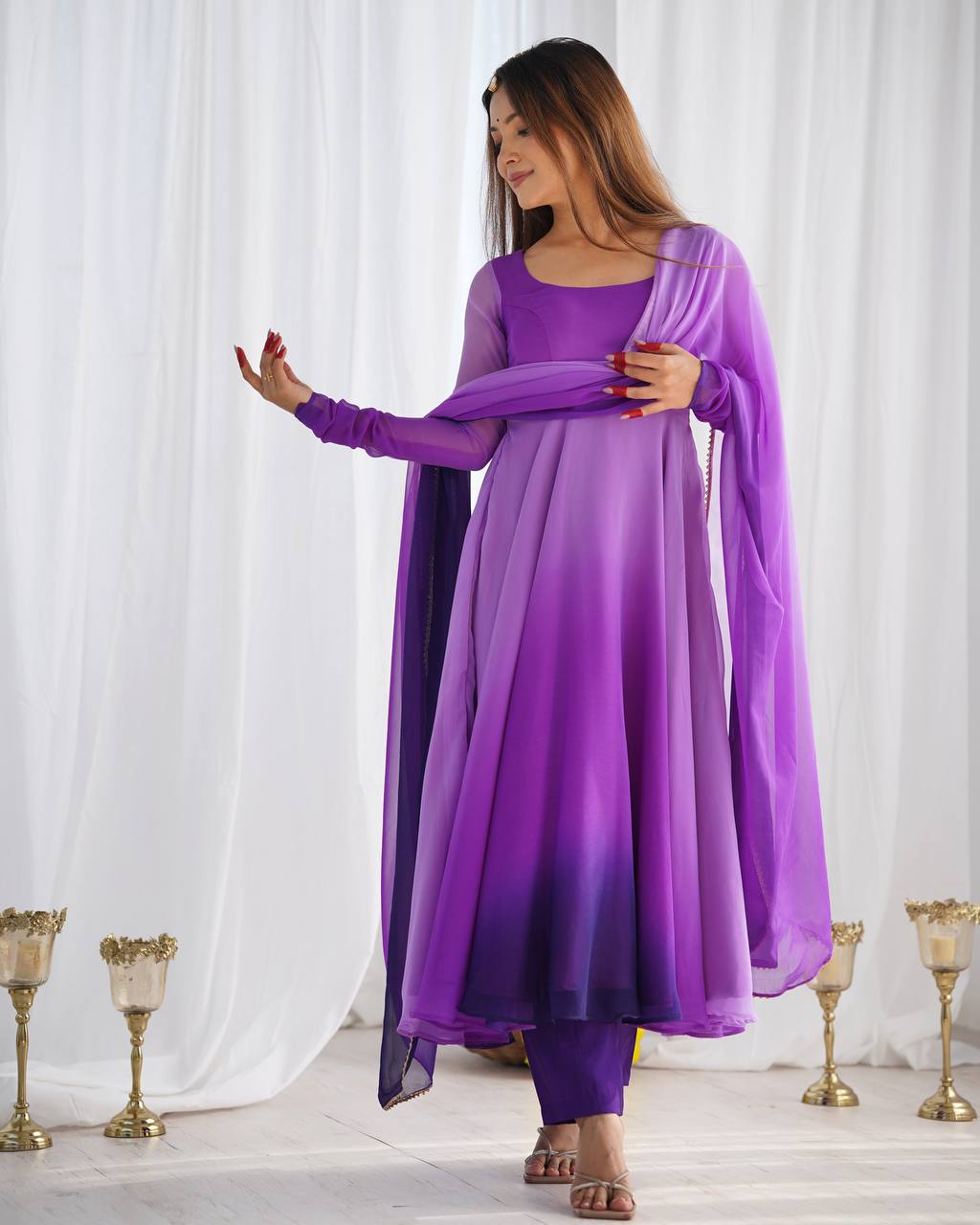 Noor-e-Lavender Anarkali