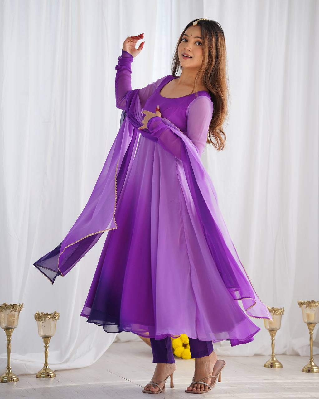 Noor-e-Lavender Anarkali