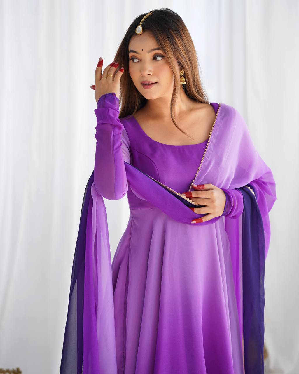 Noor-e-Lavender Anarkali